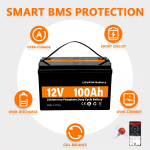 LiFePO4 Solar Energy Storage Power Μπαταρία 12V 100Ah