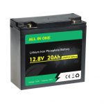 Επαναφορτιζόμενη Deep Cycle Lifepo4 12V 20AH Μπαταρία ιόντων λιθίου OEM