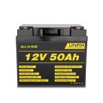 12V 50Ah επαναφορτιζόμενη μπαταρία Lifepo4 Deep Cycle για σύστημα ηλεκτρικής ενέργειας