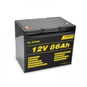 Lifepo4 12v 85ah Επαναφορτιζόμενη ηλιακή μπαταρία ιόντων λιθίου Βαθύ κύκλο